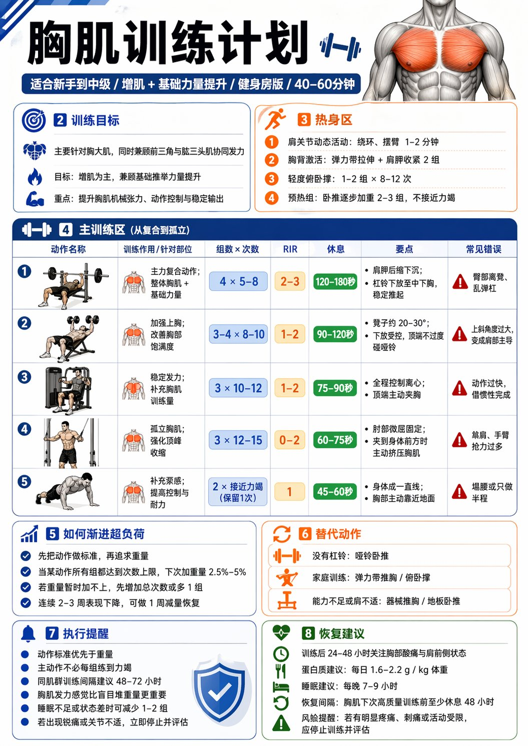 Flux 3 (flux-3.org) prompt example: Fitness Training Infographic