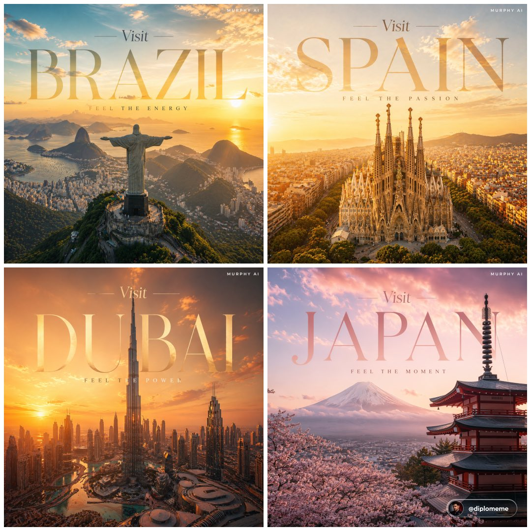 Flux 3 (flux-3.org) prompt example: Barcelona luxury travel poster
