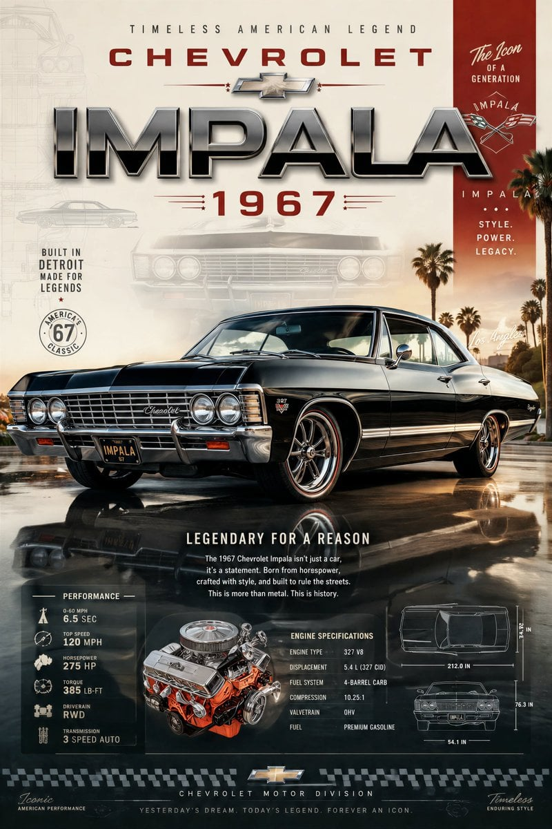 Flux 3 (flux-3.org) prompt example: Hero automotive poster
