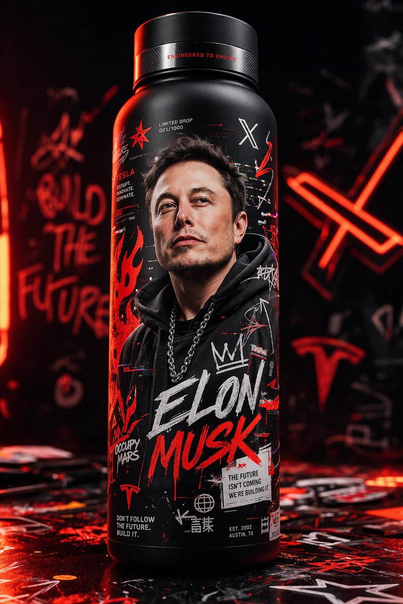 Flux 3 (flux-3.org) prompt example: Collectible character thermal bottle