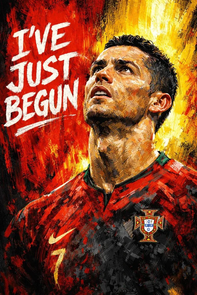 Flux 3 (flux-3.org) prompt example: Textured footballer painting